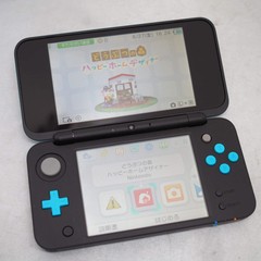 Nintendo new 2DS LL Handheld Console only Black×Turquoise JAN-001 Tested NTSC-J