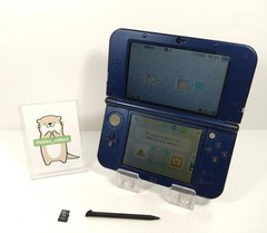 Nintendo New 3DS LL XL Metallic Blue RED-001 w/Stylus 4GB Japanese Tested 0511E