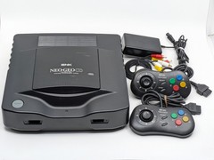 Neo Geo CD CD-T01 Console SNK w/ 2 Controller AC Adapter Tested Japan