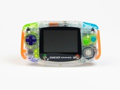 Nintendo GameBoy Advance Transparent with Multicolor Buttons