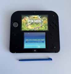 Nintendo 2DS (Black + Electric Blue) | Great Condition | Complete