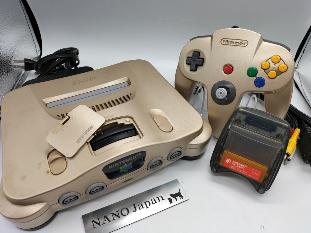 Nintendo 64 N64 Gold Console NUS-001 | Tested, NTSC-U/C ,NTSC-J with Controller