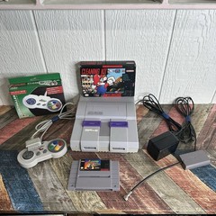 Super Nintendo SNES Console SNS-001 Bundle w/ Lemmings & Cleaning Kit + 2 Contls