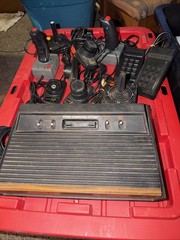 Atari 2600 Console Includes 43 Games/Peddles/Several Joysticks