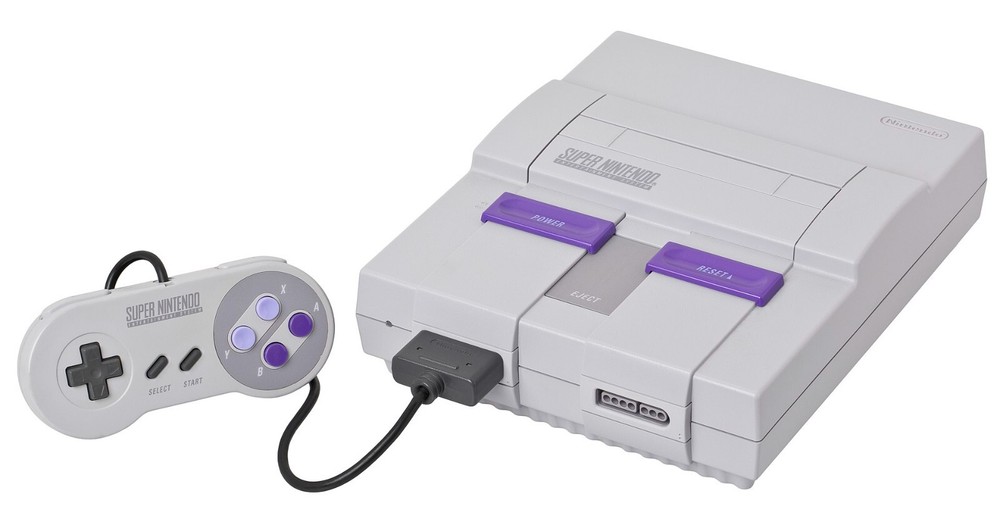 Super Nintendo SNES Game Console Bundle with 1 OEM Controller Tested & Works!