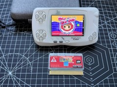 Bandai WonderSwan Color WSC W/ IPS YGG Yagaogo & New Shell & Glass Lens & 1 Game