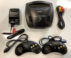 Original SEGA GENESIS 3 Console MK-1461 Video Game System V3 GEN3 2-CONTROLLERS