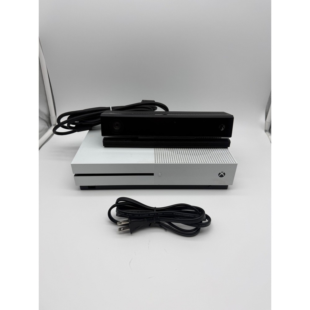 Microsoft Xbox One S Console Model 1681 with Kinect Sensor Model 1595 TESTED