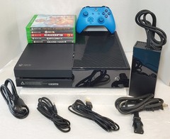 Xbox One 1540 1TB Console w Controller Power Supply Cables & 5 🔥 Games TESTED✅️