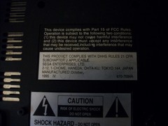SEGA Saturn Model MK-80000 Console Only – Parts Or Repair – POWERS ON NO SIGNAL