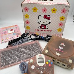 SEGA Dreamcast HELLO KITTY PINK HKT-3000 Console Set Tested w/ BOX