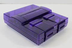 Super Nintendo Clear Purple Console SNES SFC Converted AC S-Video HDMI Adapter 3