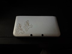 Nintendo 3DS XL Year of Luigi 30th Anniversary Silver Handheld Console