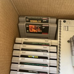Nintendo SNES Console Bundle with 6 Controllers SNS-001 17 Games Tested Works