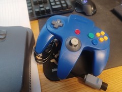 Nintendo 64 Black NUS-001(USA) Console Only- Tested- No Memory Pak- 1 Controller