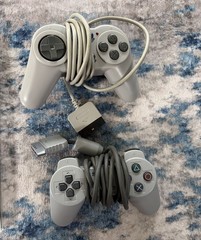 Sony PlayStation PS1 Console Bundle Tested & Working SCPH-5501 8 Games Cleaned