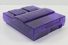 Super Nintendo Clear Purple Console SNES SFC Converted AC S-Video HDMI Adapter 3