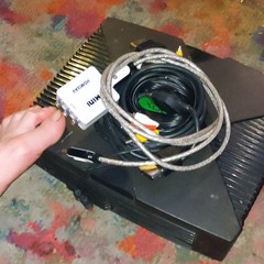 Microsoft Xbox Console Black NTSC-U/C Composite RCA Memory Card Slot