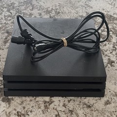 Sony PlayStation 4 Pro Black Console Wi-Fi Blu-Ray Compatible with Power Cable