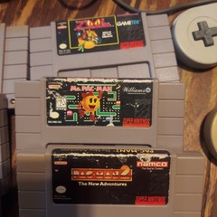 Super Nintendo SNES Console System SNS-001 Bundle With Controller & 10 Games Lot