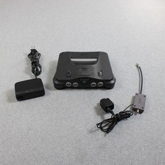 Nintendo 64 Gray Console System NUS-001 USA NTSC Jumper Pak AC Adapter UNTESTED
