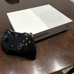 Microsoft Xbox One S White Home Console w/ Black Controller, Blu-Ray Compatible
