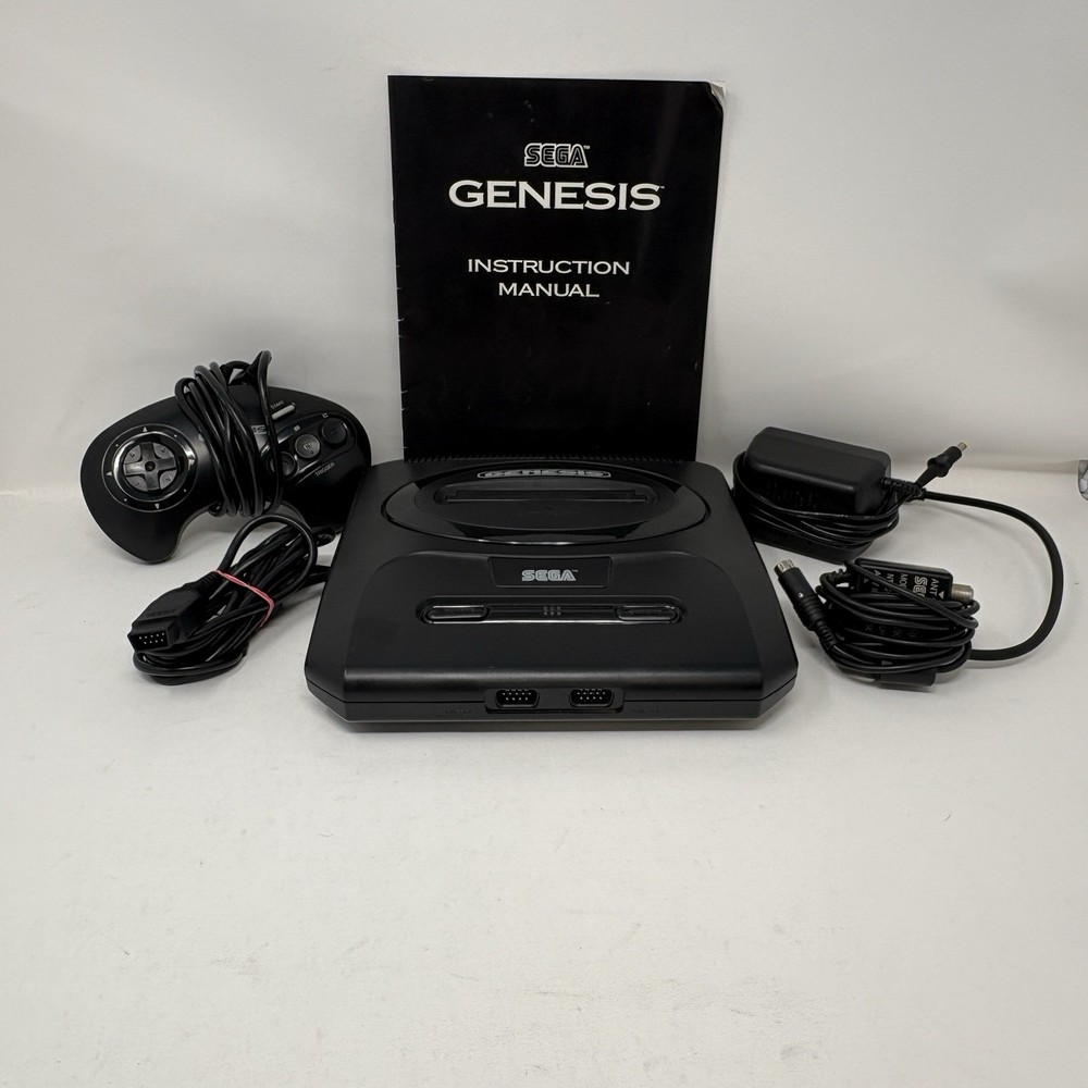 Sega Genesis Model 2 MK-1631 Video Game System Bundle (Partially Tested)