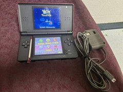 Nintendo DS Lite Crimson-Red/Black W/Yoshi Touch & Go, Stylus, & Charger-Clean!