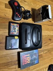 SEGA Genesis Model 2 Console System MK-1631 Bundle w/ Controllers & Games