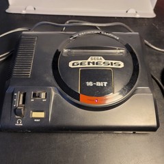 Vtg Sega Genesis Model 1 HD Graphics Console 2 Controllers 5 Game Lot