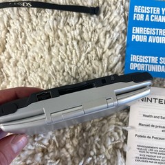 Nintendo DS Original NTR-001 Titanium Silver Handheld System Complete in Box CIB