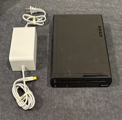 Official Nintendo Wii U Deluxe 32GB Black Console & Power Supply! ~ Works Great!
