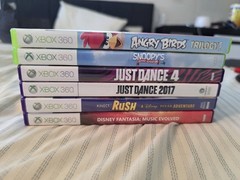 Xbox 360 E Bundle – 8 Games, Kinect, 2 Controllers, 256GB, All Cables Included