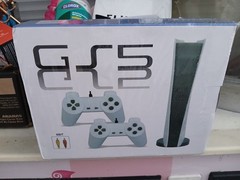 2 GS5 8BIT Video Game Console System, White, 2 Controllers, Composite RCA