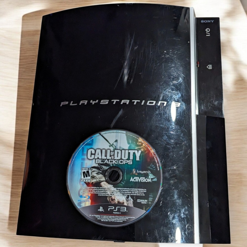 Sony PlayStation 3 160 GB Console PS3 Fat CECHP01 No Boot Repair W COD Black Ops