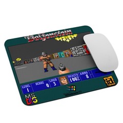 Wolfenstein 3d PC, 1995 Mouse Pad NEW 9.5&Prime; x 7.75&Prime; Non Slip Gaming ID Software