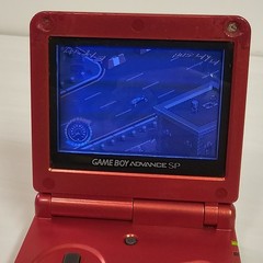Nintendo Game Boy Advance SP AGS-001 Red Handheld System, READ DESCRIPTION