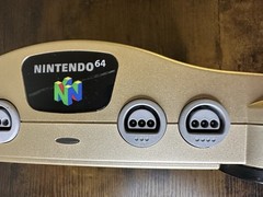 Nintendo 64 Gold Toys R Us Console W/Controller & Games (Tested/Wires Included)