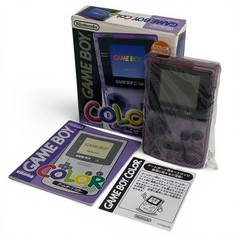Mint GameBoy Color Clear Purple Game Boy Console Japan Boxed Tested
