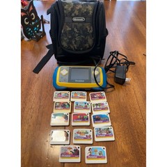 VTech MobiGo Touch Learning System Bundle 13 Games Nintendo Case Charger Tested