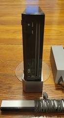 Nintendo Wii Black Console RVL-101 Bundle Cords & Sensor Bar + 2 Games TESTED