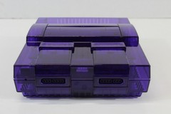 Super Nintendo Clear Purple Console SNES SFC Converted AC S-Video HDMI Adapter 3