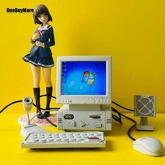 DIY Retro Mini Computer-design Game Console Support AV Input HD + 8G Memory Card