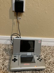 Nintendo DS NTR-001 Silver Handheld Console w/ Box Manuals Metroid Demo