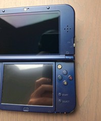 New Nintendo 3DS XL Metallic Blue Charger + 32GB SD Card | Region Free TOP IPS