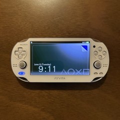 Sony PS Vita PCH-1000 OLED Crystal White Japanese Import w/ OEM Charger Tested
