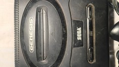 SEGA Genesis MK-1631 Black Console Bundle, 2 Controllers, Power Adapter RF