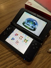 3DS LL Red Black Console in Box Nintendo English, Region Free, 32GB, Games *3D*