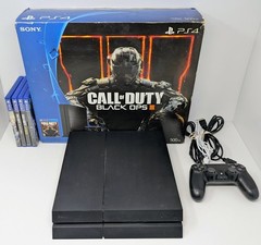 PlayStation 4 PS4 Call of Duty Black Ops III Jet Black Console w Box & 4 Games!