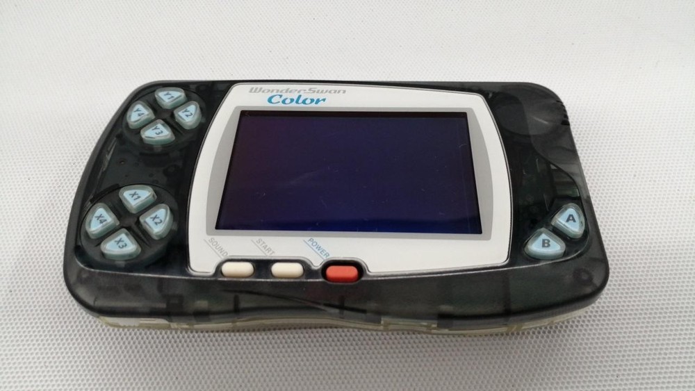 BANDAI WonderSwan Color Console Crystal Black WSC-001 Japan Retro Handheld